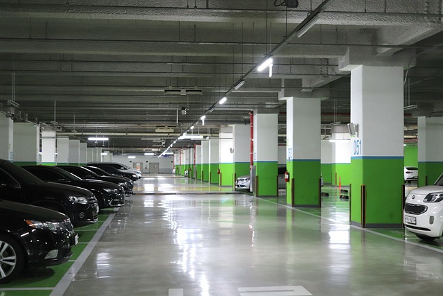 image of a basement parking